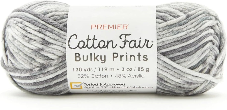 Premier Cotton Fair Bulky, Cotton Acrylic Blend, Bulky Weight 2081-03 Daffodil