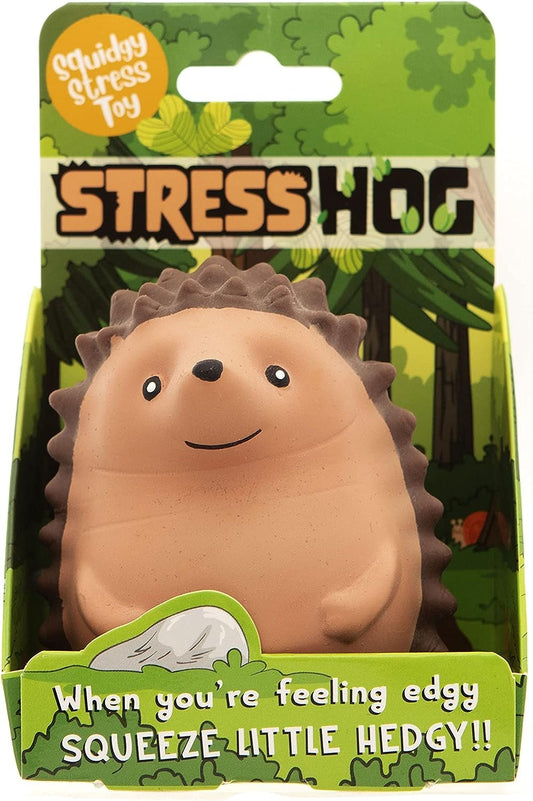 Boxer Gifts Stress Hog Toy - Unique Stress Balls for Adults & Teenagers | Squishy Fidget Toys for Anxiety - Cool Desk Accessories | Cute Hedgehog Gifts & White Elephant for Co-Workers
