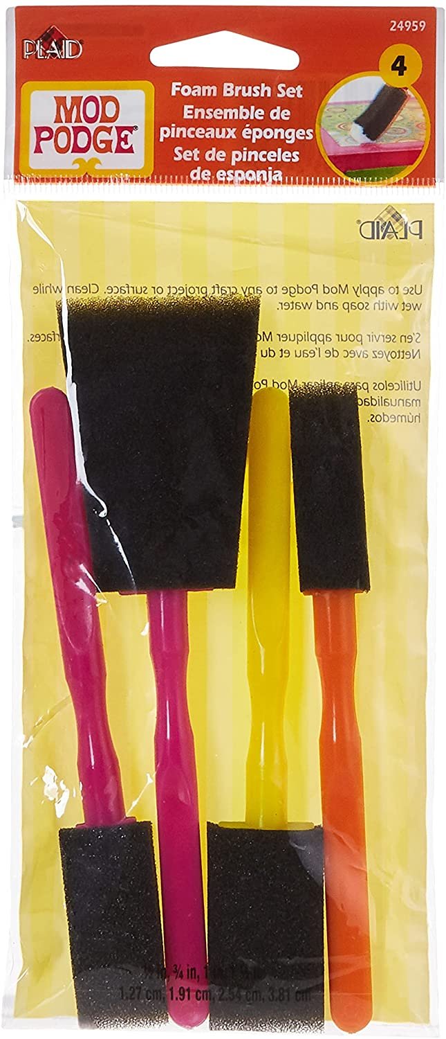 Mod Podge FBA Scrapbooking Foam Brush Set