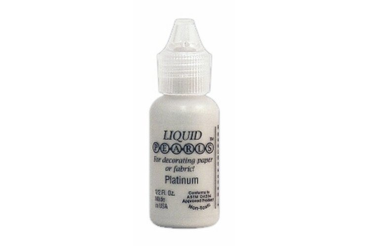 Ranger LPL-09719 Liquid Pearls Glue Paint, Platinum, 0.5 oz