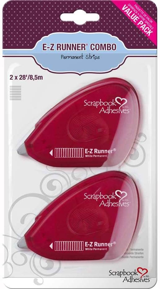 Scrapbook Adhesives by 3L E-Z Runner Combo Value Pack, 28-Feet 2-Pack