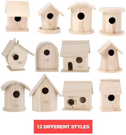 Birdhouse Craft Kit - 4 Assorted Birdhouses