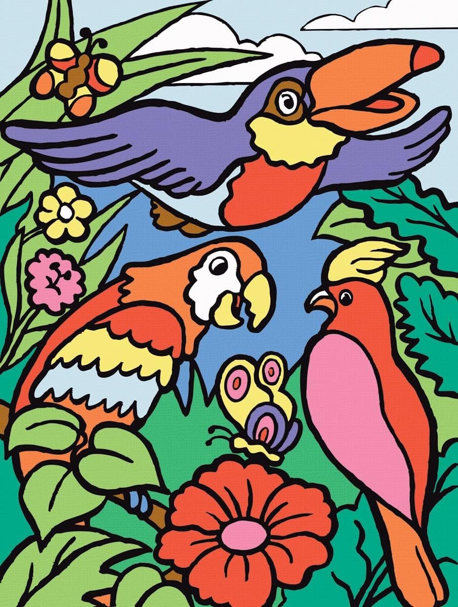 Royal Brush My First Paint by Number Kit, 8.75 by 11.375-Inch, Birds (MFP-7)