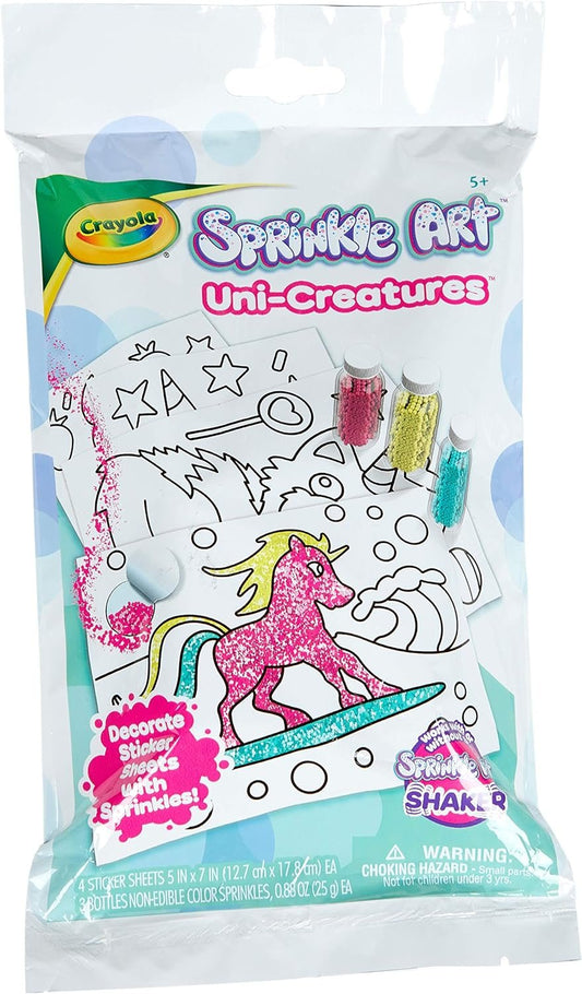 Crayola Unicorn Creatures Sprinkle Art, Craft for Girls & Boys, Gift, Age 5+