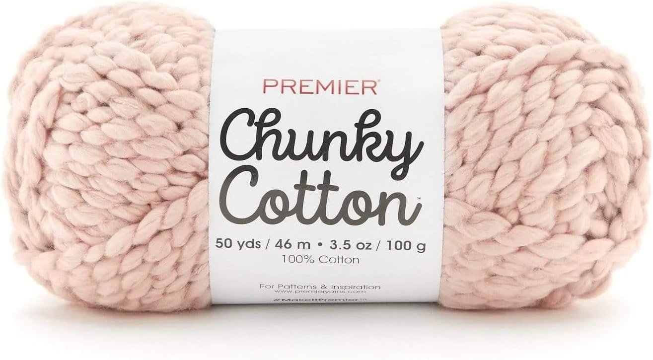 Premier Chunky Cotton, 100% Cotton, Super Bulky, Macrame, Home Decor, Machine Washable
