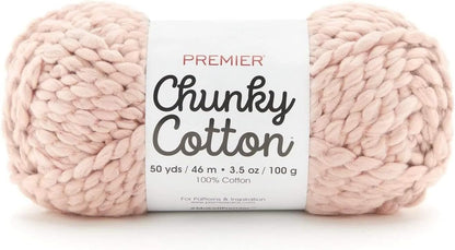 Premier Chunky Cotton, 100% Cotton, Super Bulky, Macrame, Home Decor, Machine Washable
