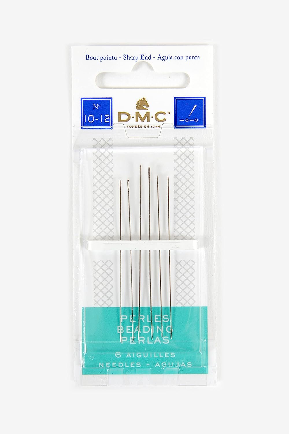 DMC 1764-10/13 Beading Hand Needles, 4-Pack, Size 10/13