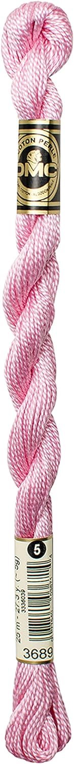DMC 115 3-3689 Pearl Cotton Thread, Light Mauve