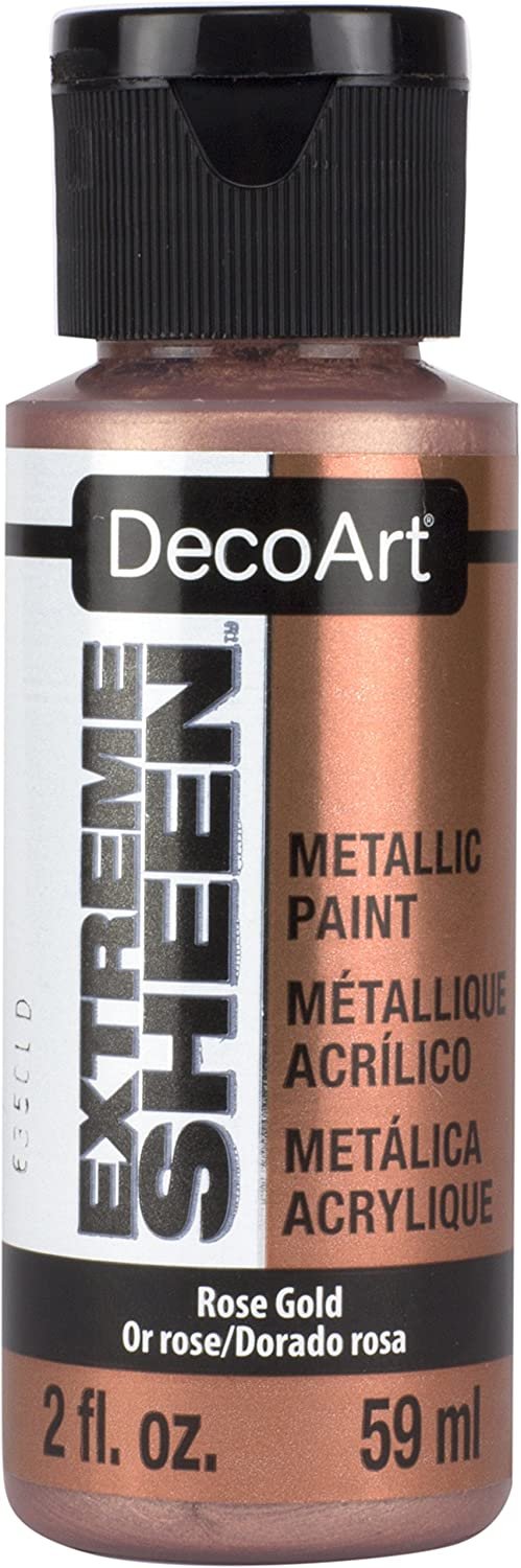 DecoArt 2 Ounce, Rose Gold Extreme Sheen Paint, 2 oz, 2 Fl Oz