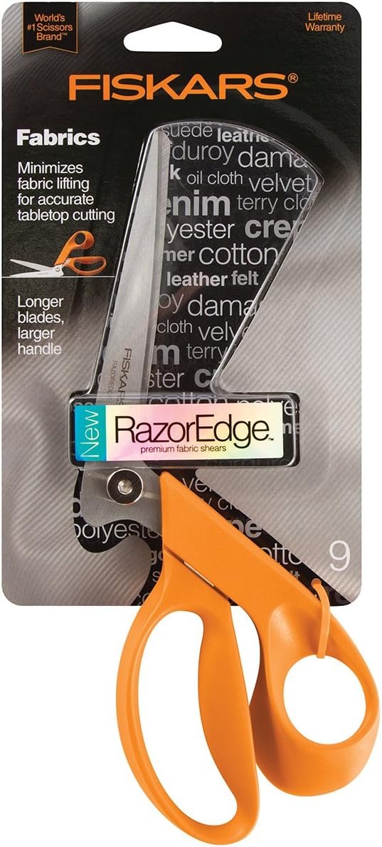 Fiskars RazorEdge Fabric Shears/Seam Ripper for Tabletop Cutting