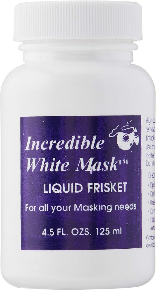 Grafix 4-1/2-Ounce Incredible White Mask Liquid Frisket (WM4), 4.5 Fl Oz (Pack of 1), Assorted, 4