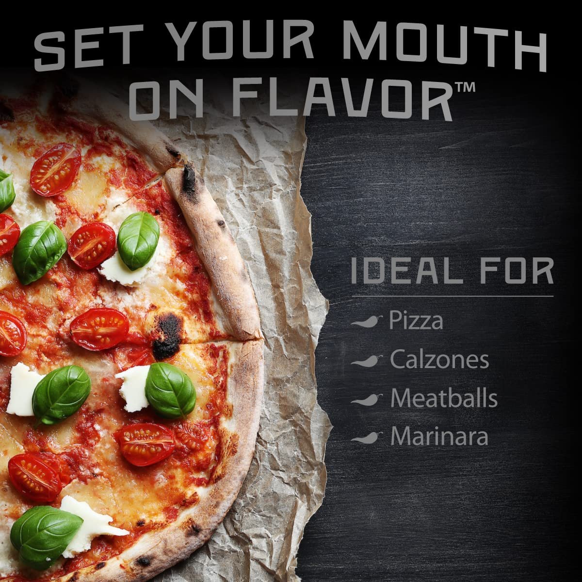 Melinda’s Pizza Hot Sauce - Crushed Red Pepper Sauce Made with Fresh Ingredients, Cayenne Peppers, Garlic, Tomatoes - Gourmet Spicy Pizza Sauce - 12oz, 1 Pack