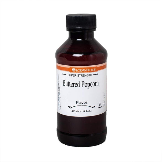 LorAnn Buttered Popcorn SS Flavor, 4 ounce bottle