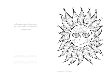 Ultimate Coloring Book Treasury: Relax, Recharge, and Refresh Yourself (Design Originals) 208 Pages of Beautiful One-Side-Only Designs on Extra-Thick, Perforated Paper in a Spiral Lay-Flat Binding
