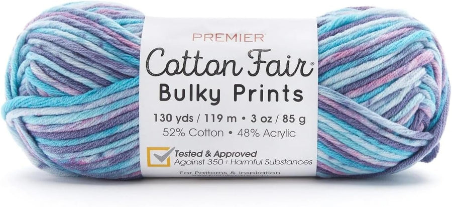 Premier Cotton Fair Bulky, Cotton Acrylic Blend, Bulky Weight 2081-03 Daffodil