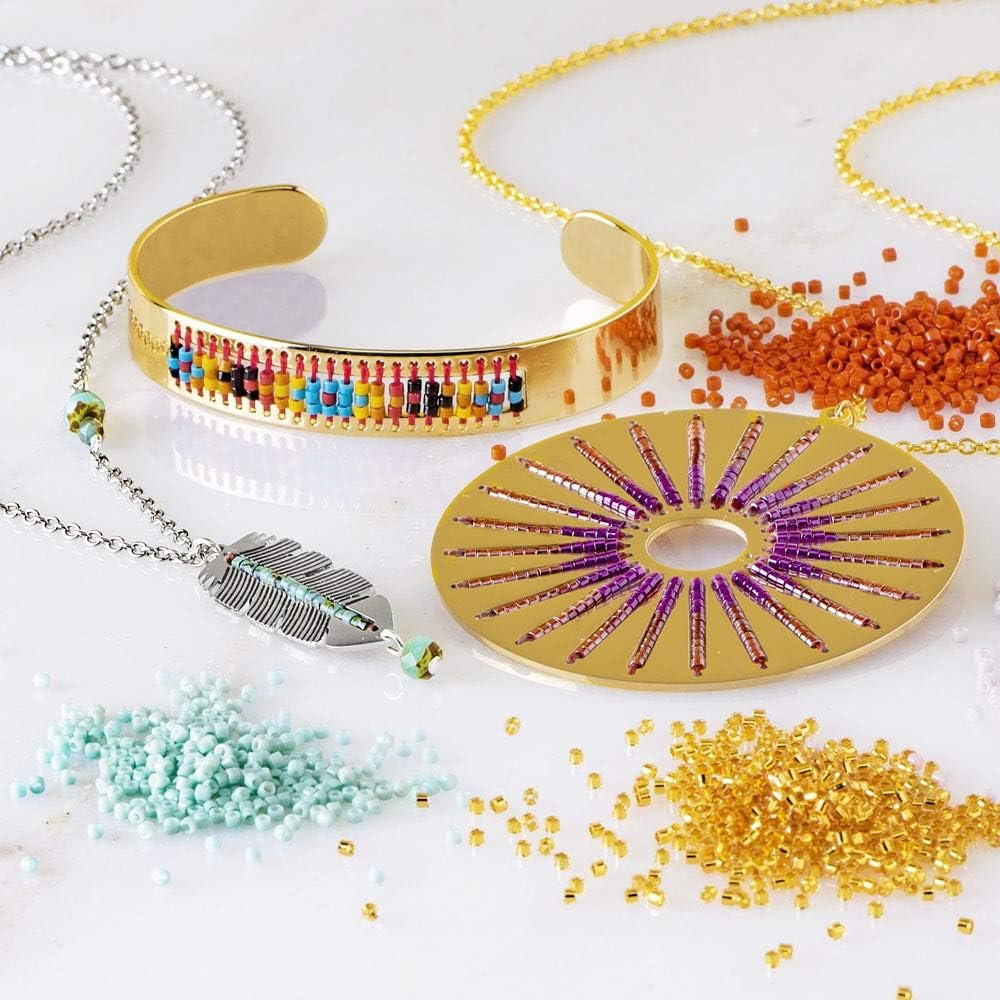 Delica Seed Beads Bundle: Size 11/0, Purple Opaque Palette Collection DB660, DB1363, DB1376-3 Tubes of 7.2 Grams ea