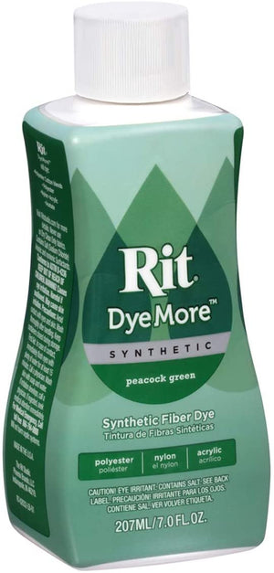 Rit DyeMore Liquid Dye, Peacock Green 7 Fl Oz (Pack of 1)