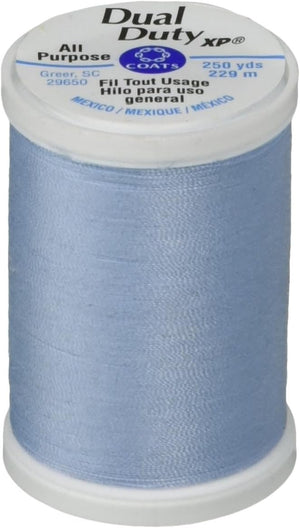 Coats Thread & Zippers S910-4350 Dual Duty XP General Purpose Thread, 250-Yard, Baby Blue