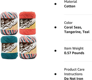 Bulk Buy: Lily Sugar 'n Cream Limited Edition 100% Cotton Yarn (Coordinated 4-Pack) (Psychedelic, Hot Pink, Mod Green)