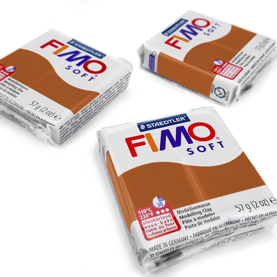 FIMO Soft Polymer Oven Modelling Clay - Most Popular Colours - 57g - Set of 3 - Black