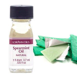 LorAnn Spearmint Oil SS, Natural Flavor, 1 dram bottle (.0125 fl oz - 3.7ml - 1 teaspoon)