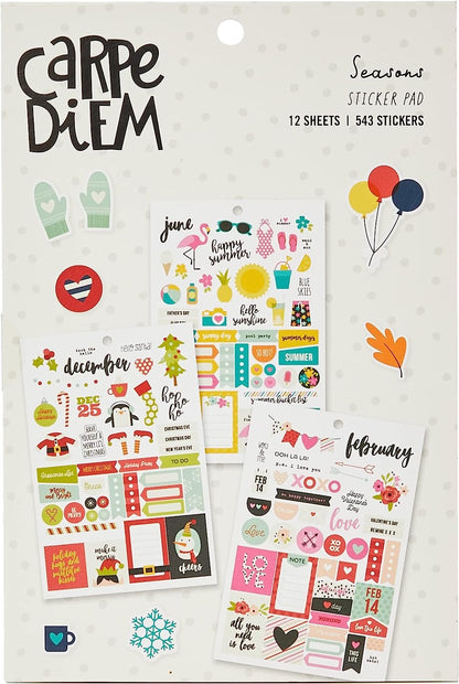 Carpe Diem by Simple Stories Seasons Sticker Tablet