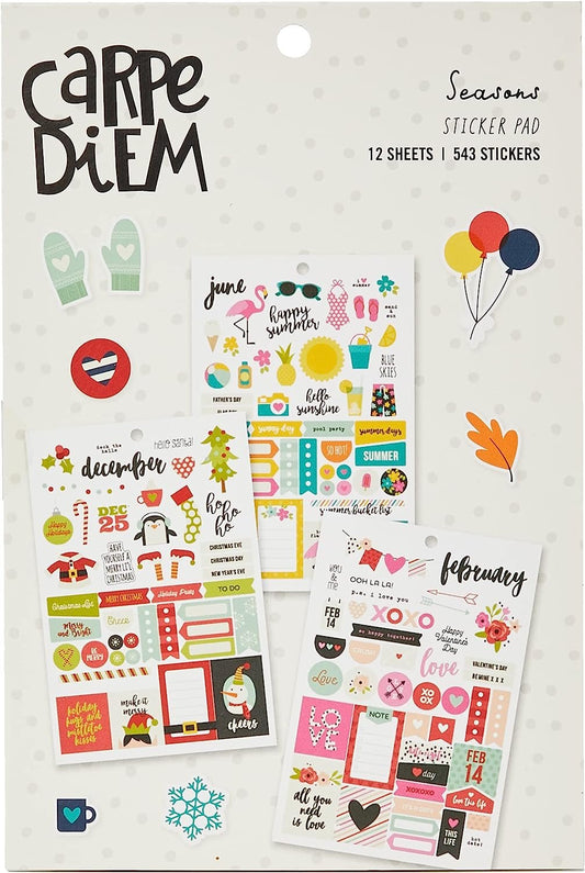 Carpe Diem by Simple Stories Seasons Sticker Tablet