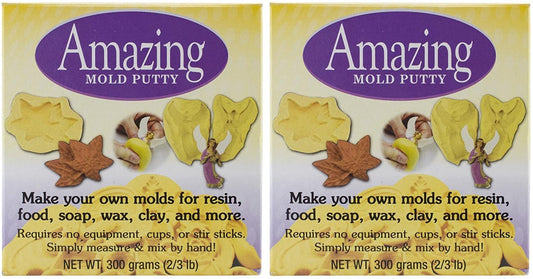 2-Pack - Alumilite Amazing Mold Putty Kit, 0.66-Pound Each