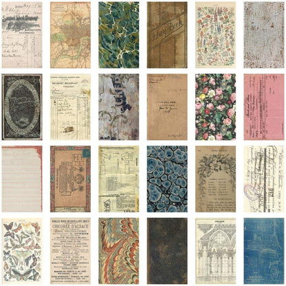 Tim Holtz Backdrops 2021 Set - Backdrops Volume #1 and Volume #2 - 6x10 Decorative Papers