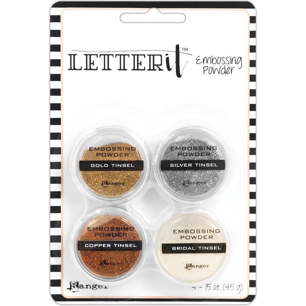Ranger Letter It Embossing Powder Set Tinsels