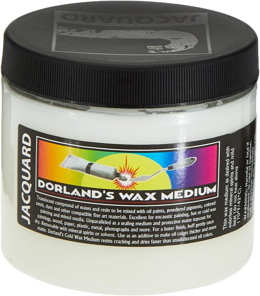 Jacquard Dorlands Wax - 16 Ounce - Versatile Pure Wax and Damar Resin - Protective Topcoat for Sealing and Finishing