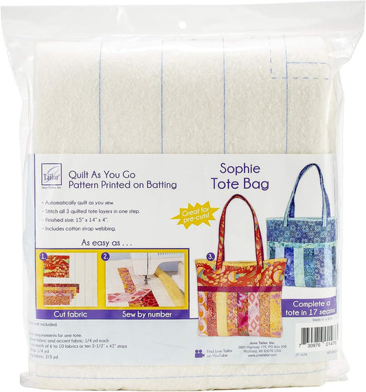 June Tailor JT-1476 Quilt As/Go Sophie Tote Bag None