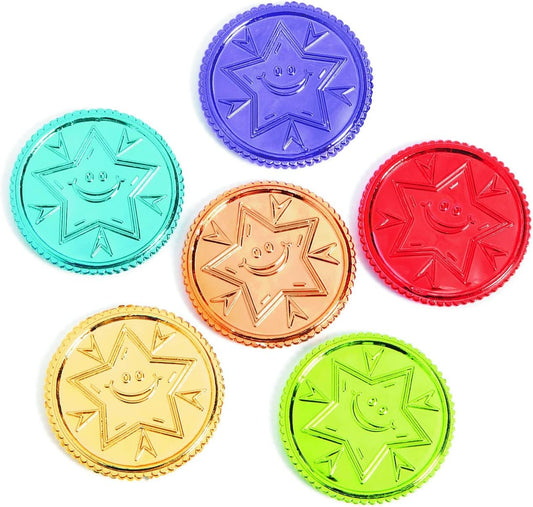 Fun Express Bright Idea! Coins - 144 Pieces - Educational and Learning Activities for Kids