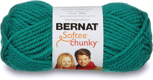 Bernat Softee Chunky Yarn, 3.5 Oz, Gauge 6 Super Bulky, White