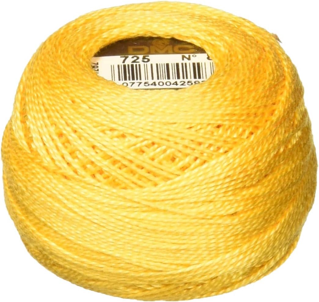 DMC 116 8-725 Pearl Cotton Thread Balls, Topaz, Size 8