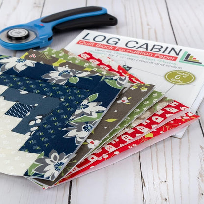 It's Sew Emma Log Cabin Foundation Paper 6 inch