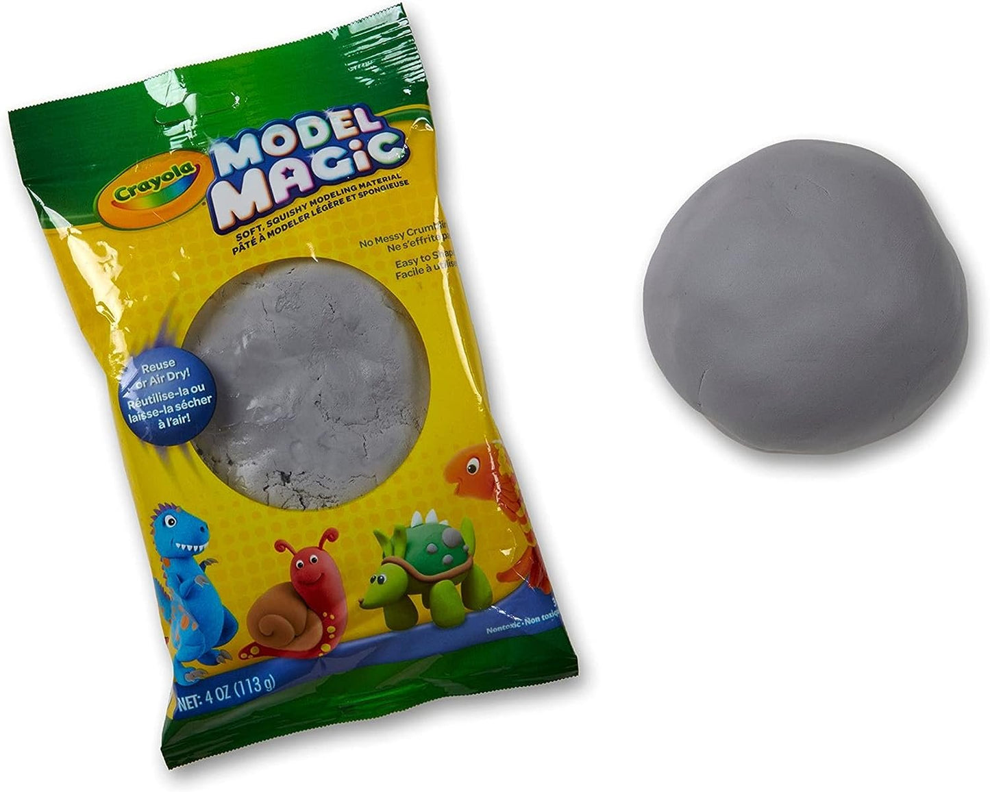 Crayola Model Magic in Raspberry Pink, Modeling Clay Alternative, 4oz (CY57-4486)