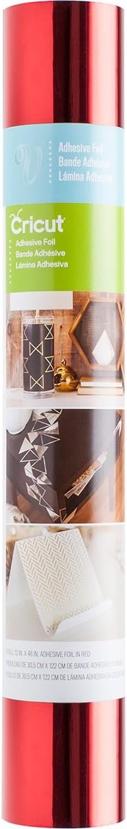 Cricut 2003648 Adhesive Metallic Foil 12"X48"-Red