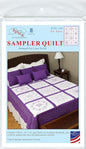Jack Dempsey Needle Art Cross Stitch Stars Quilt Blocks, White