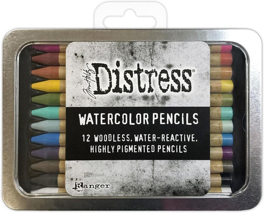 Ranger Industries Tim Holtz Distress Watercolour Pencils Kit 1 (12 Pack)