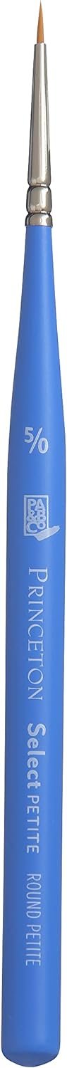 Princeton Select Artiste, Series 3750, Paint Brush for Acrylic, Watercolor and Oil, Round, 5/0