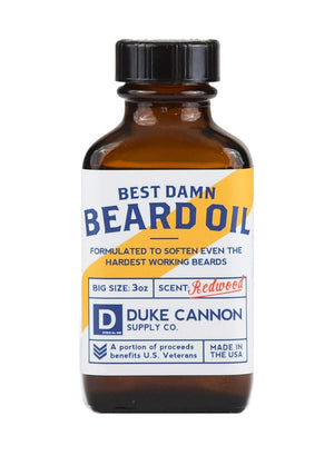 Duke Cannon Supply Co. Beard Bundle: Best Beard Oil, 3oz + Beard Balm, 1.6oz / Made with Natural and Organic Ingredients