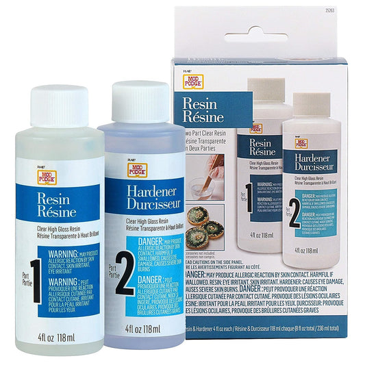 Mod Podge Resin and Hardener 2-Part Resin Supplies Pack, Perfect for Epoxy Resin Molds, Epoxy Resin Kits and Silicone Molds for Epoxy Resin Projects