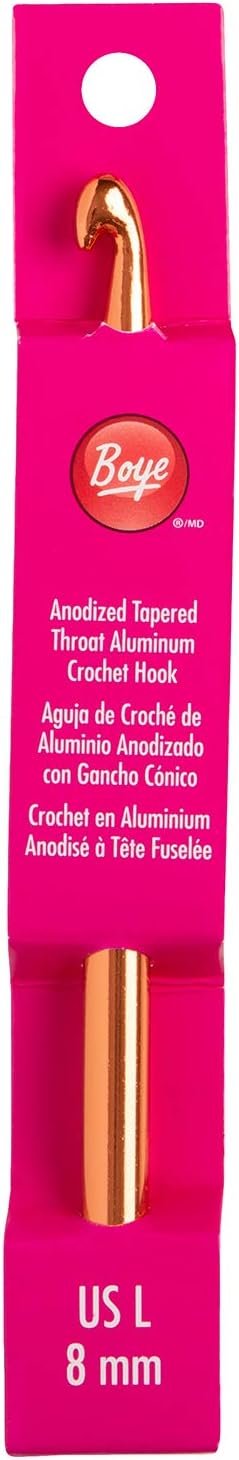 Boye 332621800LM Crochet Hook, 6" ,Rose gold