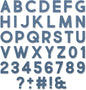 Sizzix Thinlits Die 665205 Alphanumeric Bold by Tim Holtz 80 Pack