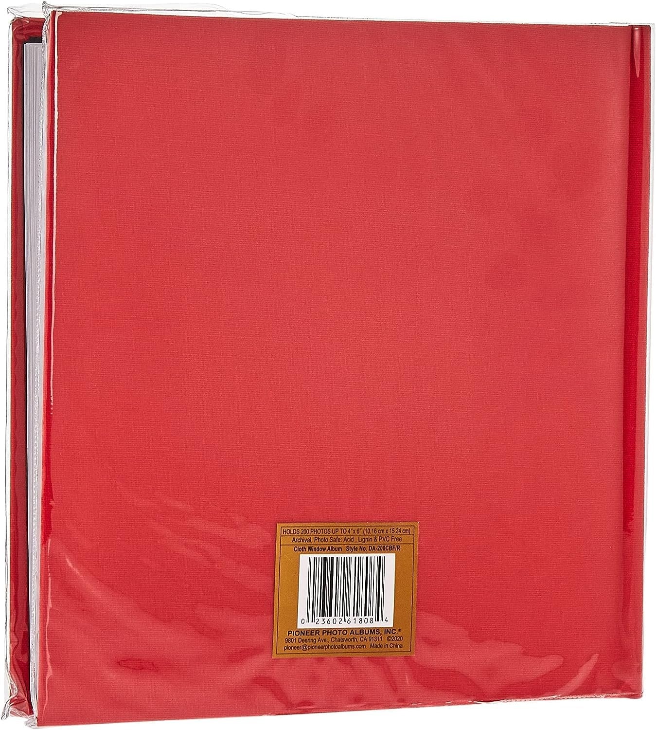 Fabric Frame Cover Photo Album 200 Pockets Hold 4x6 Photos, Sky Blue