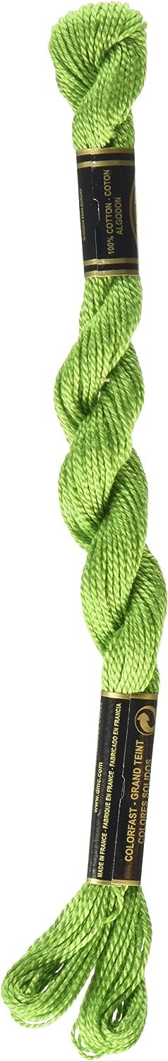 DMC 115 5-704 Pearl Cotton Thread, Bright Chartreuse, Size 5