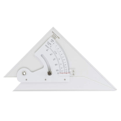 Pacific Arc Adjustable 8 Inch Triangle Plain Edge for Drafting, Architect, Engineer