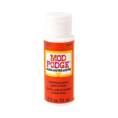 Krafty Kit Mod Podge Bundle: 2oz Gloss and 2oz Matte Water-Based Glue, Sealer & Finish