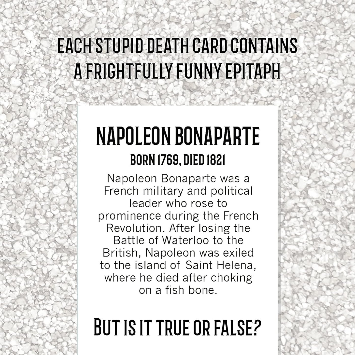 University Games Stupid Deaths Board Game